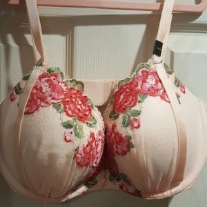 VS 34DD Roses Bra